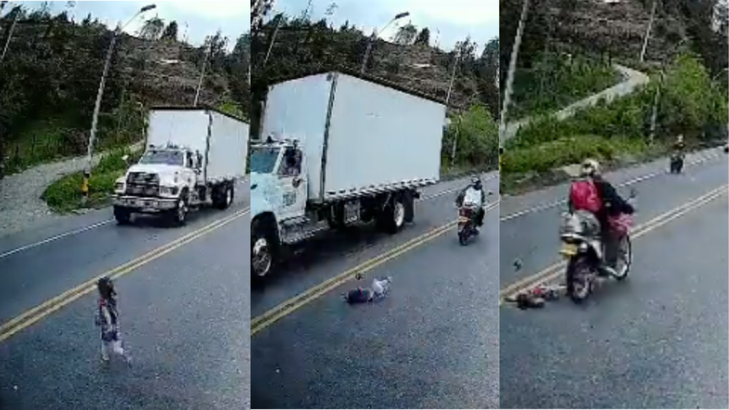 Video Ni A Se Salv De Morir Aplastada Por Un Cami N Ctv Barranquilla